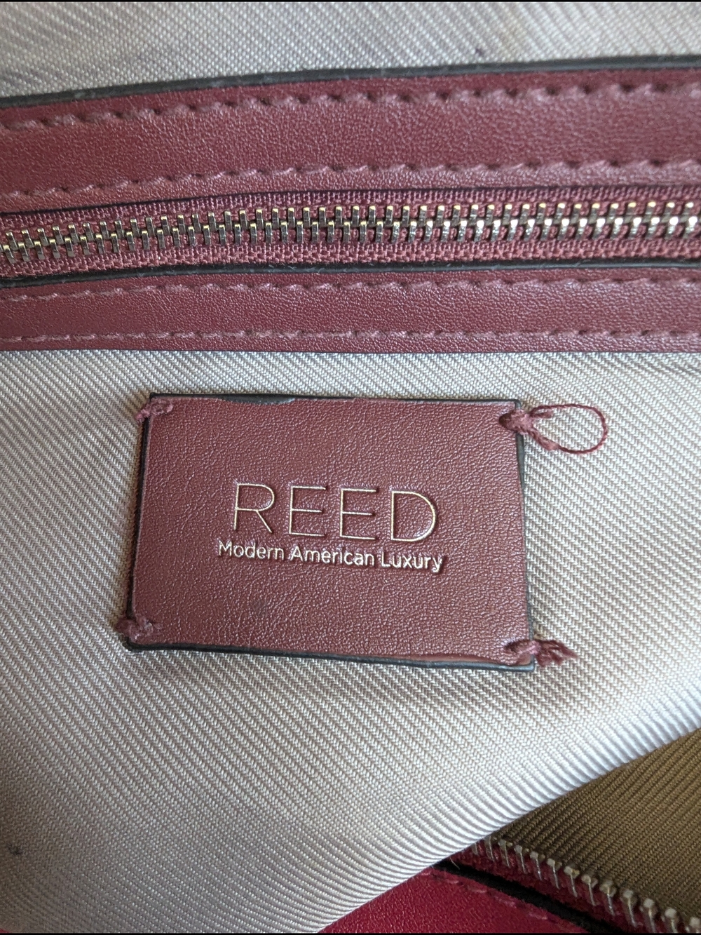 Reef Two-Tone Pink Leather Satchel with Detachable Strap - Picture 11 of 15